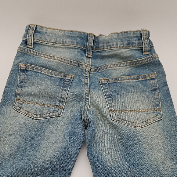 Cat & Jack Kid's Faded Blue Straight Jeans Adjustable Waist Size 6 - Picture 7 of 7